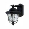 Marquette 10.25 in. Aged Bronze Patina LED Outdoor Wall Lamp with Clear Hammered Glass Shade by Designers Fountain -Designers Fountain Shop aged bronze patina designers fountain outdoor sconces led21921 abp 64 1000