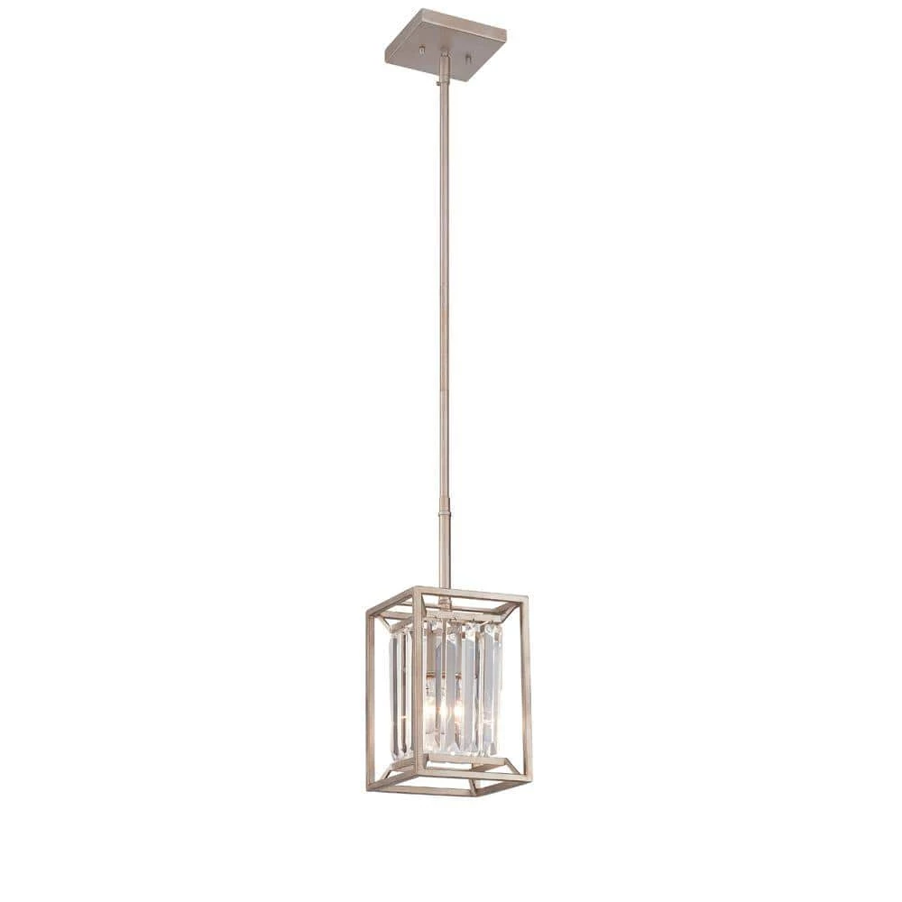 Linares 1-Light Aged Platinum Interior Incandescent Mini Pendant by Designers Fountain 3 Linares 1-Light Aged Platinum Interior Incandescent Mini Pendant by Designers Fountain