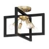 14.75 in. Xander 4-Light Aged Warm Brass Ceiling Light Semi Flush Mount by Designers Fountain