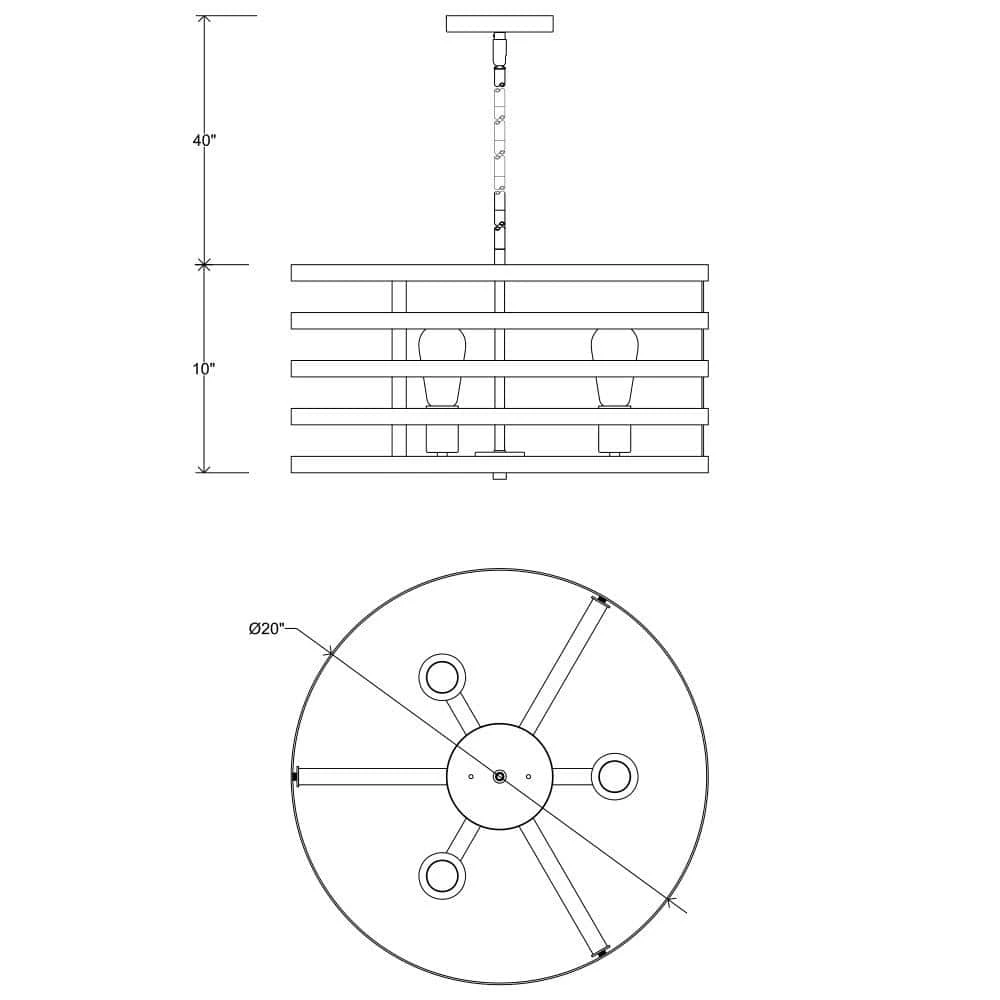 Mya 3-Light Antique Bronze Pendant by Designers Fountain 7 Mya 3-Light Antique Bronze Pendant by Designers Fountain - Image 5