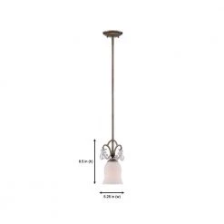 Gala 1-Light Argent Silver Interior Incandescent Mini Pendant by Designers Fountain -Designers Fountain Shop argent silver designers fountain pendant lights 86030 ars 1d 1000
