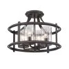 18 in. Palencia 4-Light Artisan Pardo Wash Interior Incandescent Ceiling Light Semi Flush Mount by Designers Fountain -Designers Fountain Shop artisan pardo wash designers fountain flush mount lights 87511 apw 64 1000