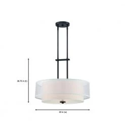 Fusion 3-Light Biscayne Bronze Interior Incandescent Pendant by Designers Fountain 10 Fusion 3-Light Biscayne Bronze Interior Incandescent Pendant by Designers Fountain -Designers Fountain Shop biscayne bronze designers fountain chandeliers 86131 bbr 1d 1000