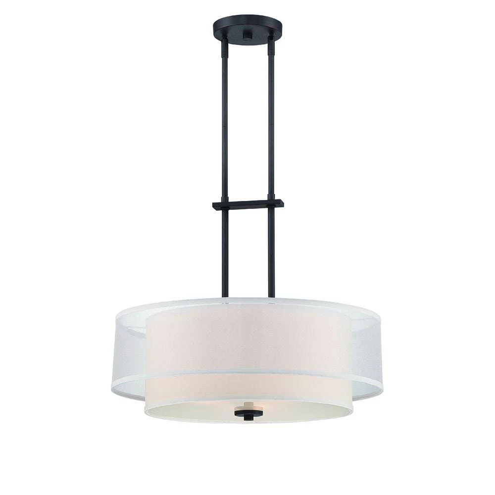 Fusion 3-Light Biscayne Bronze Interior Incandescent Pendant by Designers Fountain 3 Fusion 3-Light Biscayne Bronze Interior Incandescent Pendant by Designers Fountain