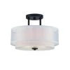 18.25 in. Fusion 2-Light Biscayne Bronze Interior Incandescent Ceiling Light Semi Flush Mount by Designers Fountain -Designers Fountain Shop biscayne bronze designers fountain flush mount lights 86111 bbr 64 1000