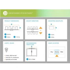 33.75 in. Canterbury 4-Light Biscayne Bronze Traditional Bathroom Vanity Light with Satin Etched Shades by Designers Fountain -Designers Fountain Shop biscayne bronze designers fountain vanity lighting 6664 bbr 40 1000