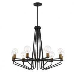 Ravella 9-Light Black Interior Chandelier by Designers Fountain -Designers Fountain Shop black designers fountain chandeliers 94289 bk 1d 1000