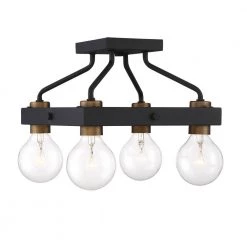 11.75 in. Ravella 4-Light Black Interior Ceiling Light Semi Flush Mount by Designers Fountain 13 11.75 in. Ravella 4-Light Black Interior Ceiling Light Semi Flush Mount by Designers Fountain -Designers Fountain Shop black designers fountain flush mount lights 94211 bk a0 1000