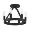 Carousel 12 in. 6-Light Black Semi-Flush Mount by Designers Fountain -Designers Fountain Shop black designers fountain flush mount lights d254c sf bk 64 1000