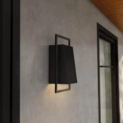 Pine Hills 1-Light Black Hardwired Outdoor Wall Lantern Sconce by Designers Fountain -Designers Fountain Shop black designers fountain outdoor sconces d261m 8lew bk 40 1000