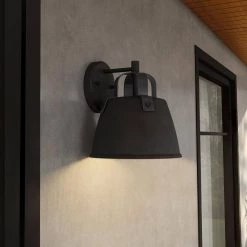 Albany 1-Light Black Hardwired Outdoor Wall Lantern Sconce by Designers Fountain 10 Albany 1-Light Black Hardwired Outdoor Wall Lantern Sconce by Designers Fountain -Designers Fountain Shop black designers fountain outdoor sconces d264m 10ew bk 40 1000