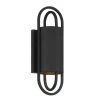 Nightfall 1-Light Black Hardwired Outdoor Wall Lantern Sconce by Designers Fountain
