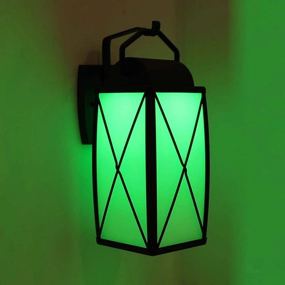 16.5 in. Black Smart LED Outdoor Wall Lamp with Frosted Glass Shade by Designers Fountain 11 16.5 in. Black Smart LED Outdoor Wall Lamp with Frosted Glass Shade by Designers Fountain - Image 9