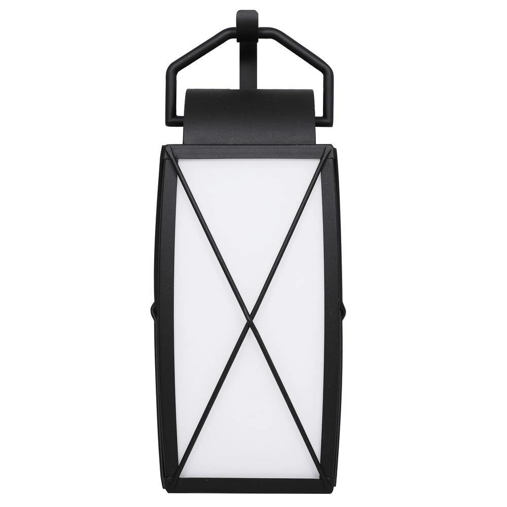 16.5 in. Black Smart LED Outdoor Wall Lamp with Frosted Glass Shade by Designers Fountain 16 16.5 in. Black Smart LED Outdoor Wall Lamp with Frosted Glass Shade by Designers Fountain - Image 14