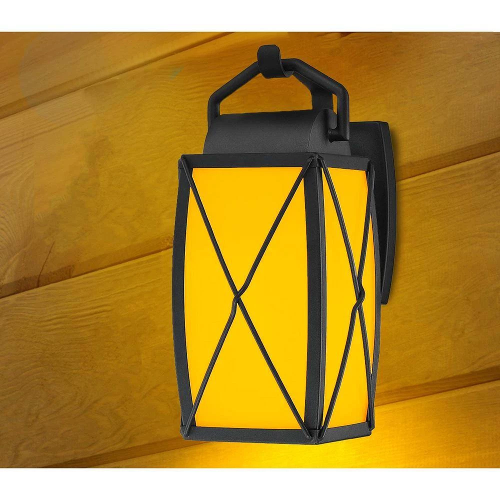 16.5 in. Black Smart LED Outdoor Wall Lamp with Frosted Glass Shade by Designers Fountain 9 16.5 in. Black Smart LED Outdoor Wall Lamp with Frosted Glass Shade by Designers Fountain - Image 7