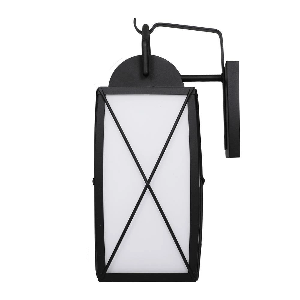 16.5 in. Black Smart LED Outdoor Wall Lamp with Frosted Glass Shade by Designers Fountain 13 16.5 in. Black Smart LED Outdoor Wall Lamp with Frosted Glass Shade by Designers Fountain - Image 11
