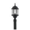 Erving 20.25 in. Black 1-Light Outdoor Post Lamp with Clear Glass Shade by Designers Fountain -Designers Fountain Shop black designers fountain post lanterns 2976 bk 64 1000