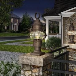 5.75 in. Square Black Pier Mount for Outdoor Post Lamps by Designers Fountain -Designers Fountain Shop black designers fountain post light bases 1916 bk 77 1000