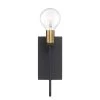 4.5 in. Ravella 1-Light Matte Black Modern Industrial Wall Mount Sconce Light by Designers Fountain -Designers Fountain Shop black designers fountain vanity lighting 94201 bk 64 1000