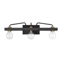 24 in. Ravella 3-Light Black Modern Industrial Bathroom Vanity Light by Designers Fountain 14 24 in. Ravella 3-Light Black Modern Industrial Bathroom Vanity Light by Designers Fountain -Designers Fountain Shop black designers fountain vanity lighting 94203 bk 1d 1000