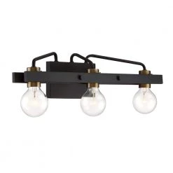 24 in. Ravella 3-Light Black Modern Industrial Bathroom Vanity Light by Designers Fountain 12 24 in. Ravella 3-Light Black Modern Industrial Bathroom Vanity Light by Designers Fountain -Designers Fountain Shop black designers fountain vanity lighting 94203 bk 40 1000