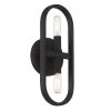 5.25 in. Carousel 2-Light Modern Black Wall Mount Sconce Light by Designers Fountain -Designers Fountain Shop black designers fountain vanity lighting d254c 2ws bk 64 1000