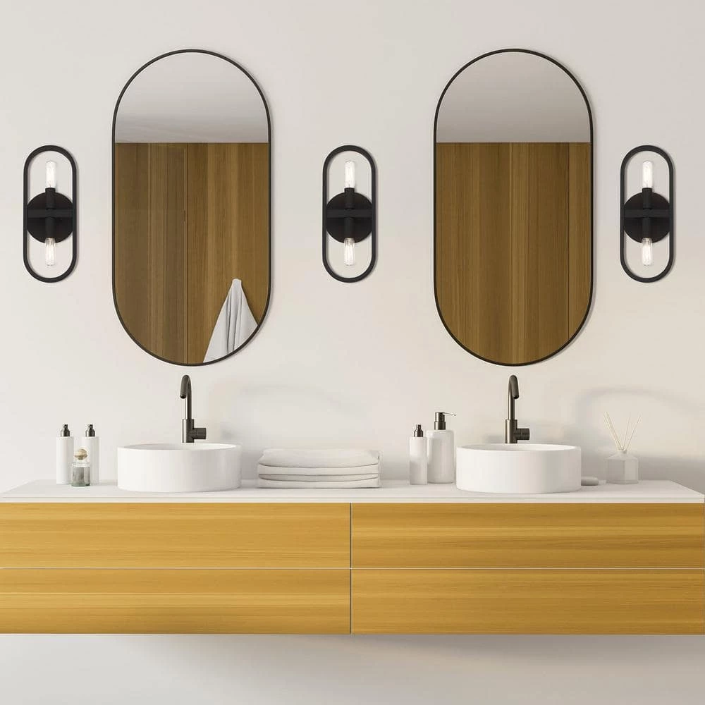 5.25 in. Carousel 2-Light Modern Black Wall Mount Sconce Light by Designers Fountain 5 5.25 in. Carousel 2-Light Modern Black Wall Mount Sconce Light by Designers Fountain - Image 3