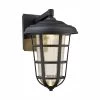 Triton Black Outdoor Integrated LED Wall Sconce by Designers Fountain -Designers Fountain Shop black designers fountain wall sconces led33921 bk 64 1000