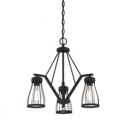 Brooklyn 3-Light Bronze Chandelier by Designers Fountain
