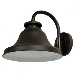 Bayport 10.25 in. Bronze 1-Light Outdoor Wall Lamp with Dark Sky Shade by Designers Fountain -Designers Fountain Shop bronze designers fountain outdoor sconces 31331 bz 44 1000