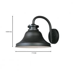 Bayport 10.25 in. Bronze 1-Light Outdoor Wall Lamp with Dark Sky Shade by Designers Fountain -Designers Fountain Shop bronze designers fountain outdoor sconces 31331 bz c3 1000