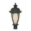 Westchester 21 in. Bronze 3-Light Outdoor Post Lamp with Amber Glass Shade by Designers Fountain -Designers Fountain Shop bronze designers fountain post lanterns 30536 am bz 64 1000