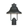 Bayport 15.25 in. Bronze 1-Light Outdoor Post Lamp with Dark Sky Shade by Designers Fountain -Designers Fountain Shop bronze designers fountain post lanterns 31336 bz 64 1000