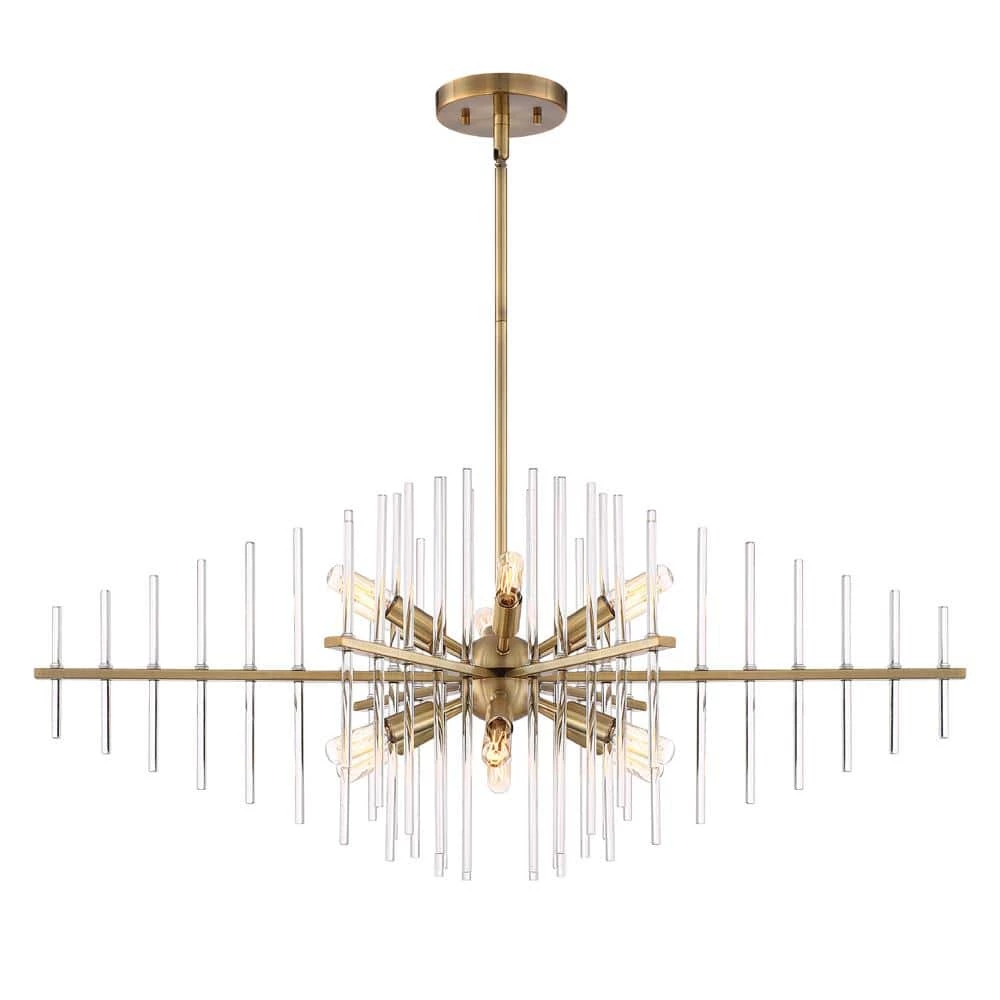 Reeve 12-Light Brushed Antique Bronze Island Pendant by Designers Fountain 3 Reeve 12-Light Brushed Antique Bronze Island Pendant by Designers Fountain