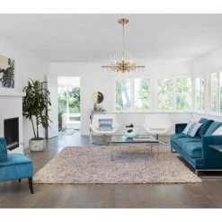 Reeve 6-Light Brushed Antique Bronze Chandelier with Clear Glass Rods Shade by Designers Fountain -Designers Fountain Shop brushed antique bronze designers fountain chandeliers 90486 bab 40 1000