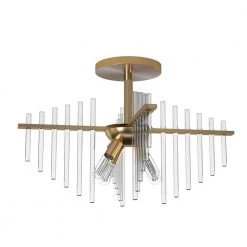 17 in. Reeve 4-Light Brushed Antique Bronze Ceiling Light Semi Flush Mount by Designers Fountain -Designers Fountain Shop brushed antique bronze designers fountain flush mount lights 90411 bab 4f 1000