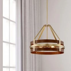 Atwood 4-Light Brushed Brass Down Pendant by Designers Fountain -Designers Fountain Shop brushed brass designers fountain chandeliers d211m 23p bbs a0 1000