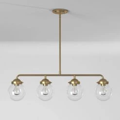 Knoll 4-Light Brushed Gold Island Pendant by Designers Fountain -Designers Fountain Shop brushed gold designers fountain chandeliers 95938 bg c3 1000
