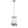 Villa Rose 1-Light Brushed Gold Mini Pendant with Clear Smoke Glass by Designers Fountain 1 Villa Rose 1-Light Brushed Gold Mini Pendant with Clear Smoke Glass by Designers Fountain -Designers Fountain Shop brushed gold designers fountain chandeliers d208m 9p bg 64 1000