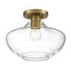 Emma 12 in. 1-Light Brushed Gold Semi-Flush Mount by Designers Fountain 1 Emma 12 in. 1-Light Brushed Gold Semi-Flush Mount by Designers Fountain -Designers Fountain Shop brushed gold designers fountain flush mount lights d249m sf bg 64 1000
