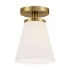 Palmyra 7 in. 1 Light Brushed Gold Semi Flush Mount by Designers Fountain -Designers Fountain Shop brushed gold designers fountain flush mount lights d255m sf bg 64 1000