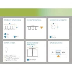 23 in. Dalton 3-Light Brushed Gold Modern Industrial Bathroom Vanity Light by Designers Fountain -Designers Fountain Shop brushed gold designers fountain vanity lighting d243m 3b bg 1f 1000