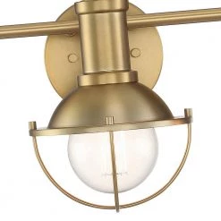 23 in. Dalton 3-Light Brushed Gold Modern Industrial Bathroom Vanity Light by Designers Fountain -Designers Fountain Shop brushed gold designers fountain vanity lighting d243m 3b bg c3 1000