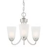 Malone 3-Light Brushed Nickel Chandelier with Frosted Glass Shade by Designers Fountain 2 Malone 3-Light Brushed Nickel Chandelier with Frosted Glass Shade by Designers Fountain -Designers Fountain Shop brushed nickel designers fountain chandeliers d267m 3ch bn 64 1000