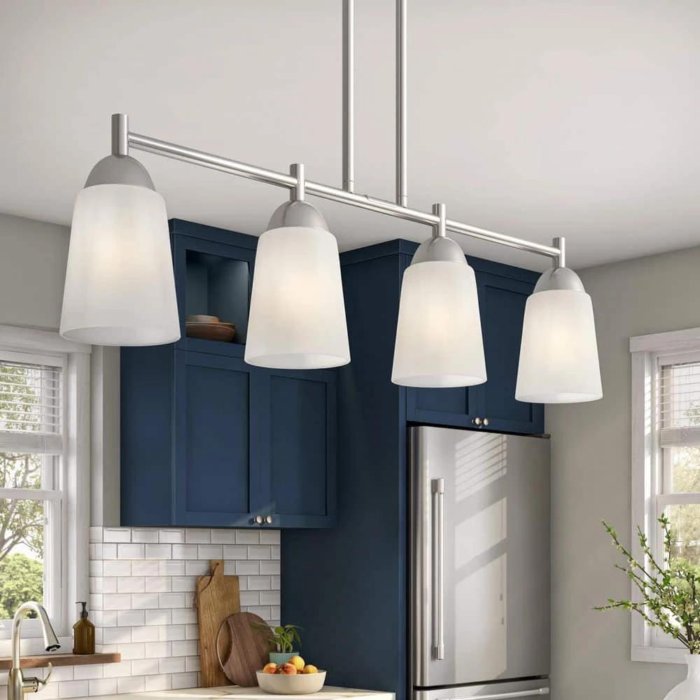 Malone 4-Lights Brushed Nickel Island Pendant by Designers Fountain 4 Malone 4-Lights Brushed Nickel Island Pendant by Designers Fountain - Image 2