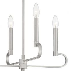 Summit 6-Lights Brushed Nickel Island Pendant by Designers Fountain -Designers Fountain Shop brushed nickel designers fountain chandeliers d269c is bn 4f 1000