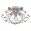 15 in. Jax 3-Light Brushed Nickel Ceiling Light Flush Mount by Designers Fountain -Designers Fountain Shop brushed nickel designers fountain flush mount lights 1260 bn 64 1000