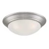 14 in. Tap 2-Light Brushed Nickel Ceiling Light Flush Mount with Etched Glass Shade by Designers Fountain 1 14 in. Tap 2-Light Brushed Nickel Ceiling Light Flush Mount with Etched Glass Shade by Designers Fountain -Designers Fountain Shop brushed nickel designers fountain flush mount lights 1360m bn 64 1000