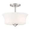 Bronson 12 in. 2-Light Brushed Nickel Semi Flush Mount by Designers Fountain 1 Bronson 12 in. 2-Light Brushed Nickel Semi Flush Mount by Designers Fountain -Designers Fountain Shop brushed nickel designers fountain flush mount lights d278m sf bn 64 1000