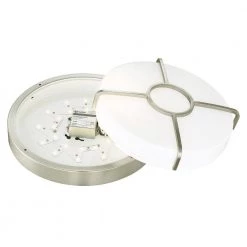 14 in. Brushed Nickel 3000K CCT LED Smart Ceiling Light Flush Mount, Compatible with Google and Alexa NO HUB Required by Designers Fountain 14 14 in. Brushed Nickel 3000K CCT LED Smart Ceiling Light Flush Mount, Compatible with Google and Alexa NO HUB Required by Designers Fountain -Designers Fountain Shop brushed nickel designers fountain flush mount lights f0115930uv35 1d 1000